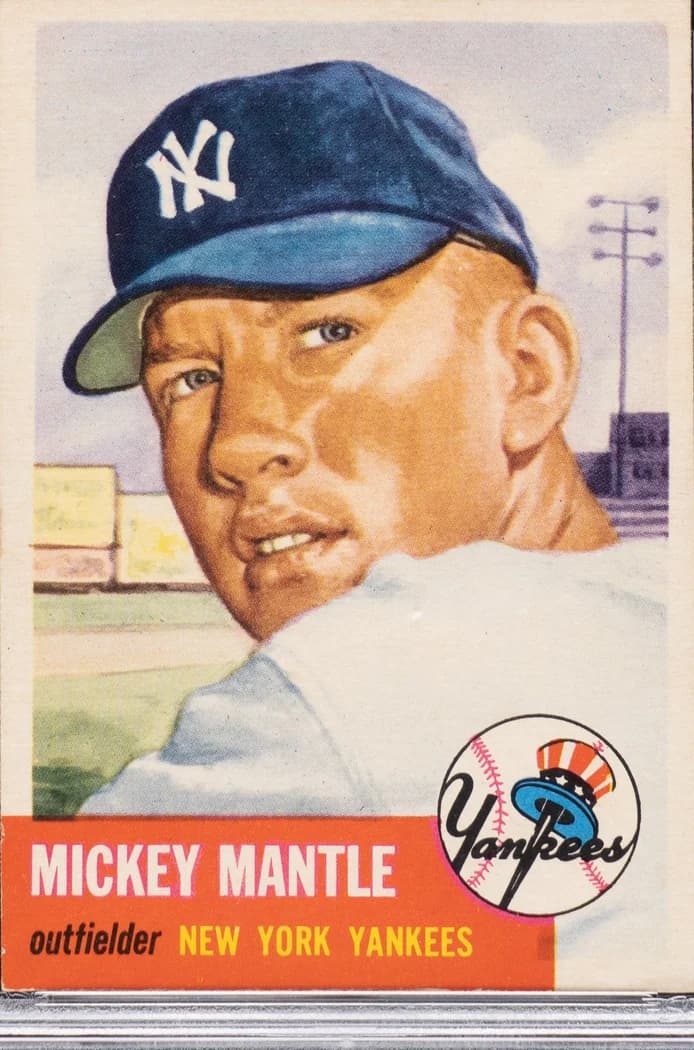 1953 Topps Mickey Mantle #82 card front