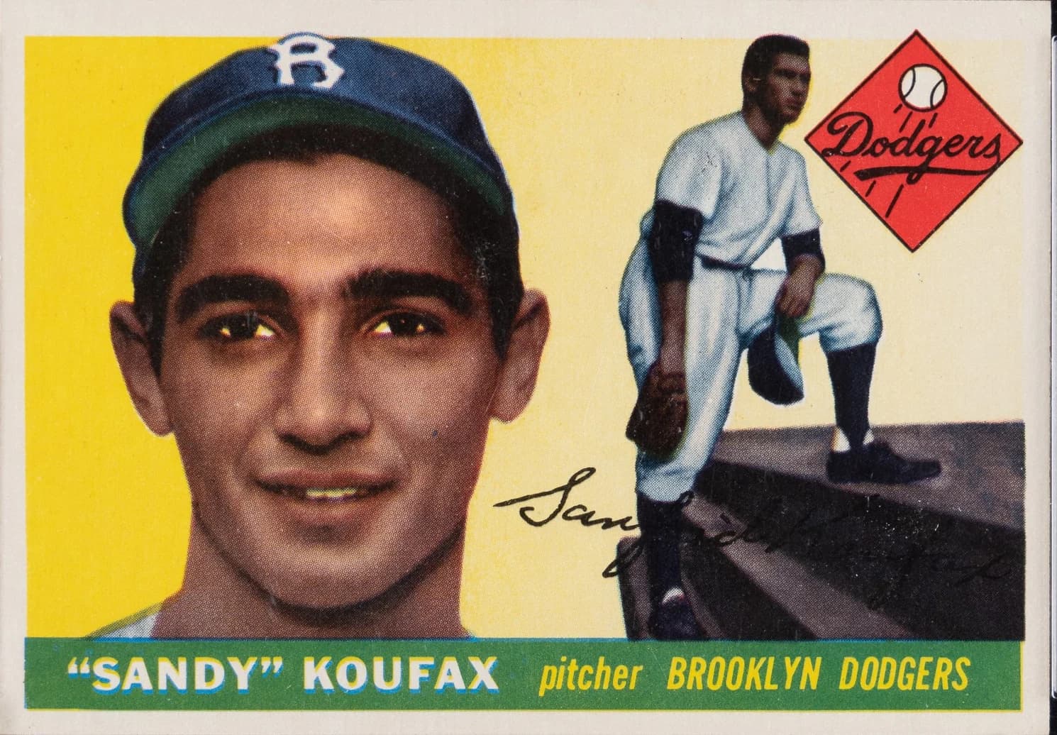 1955 Topps Sandy Koufax #123 card front