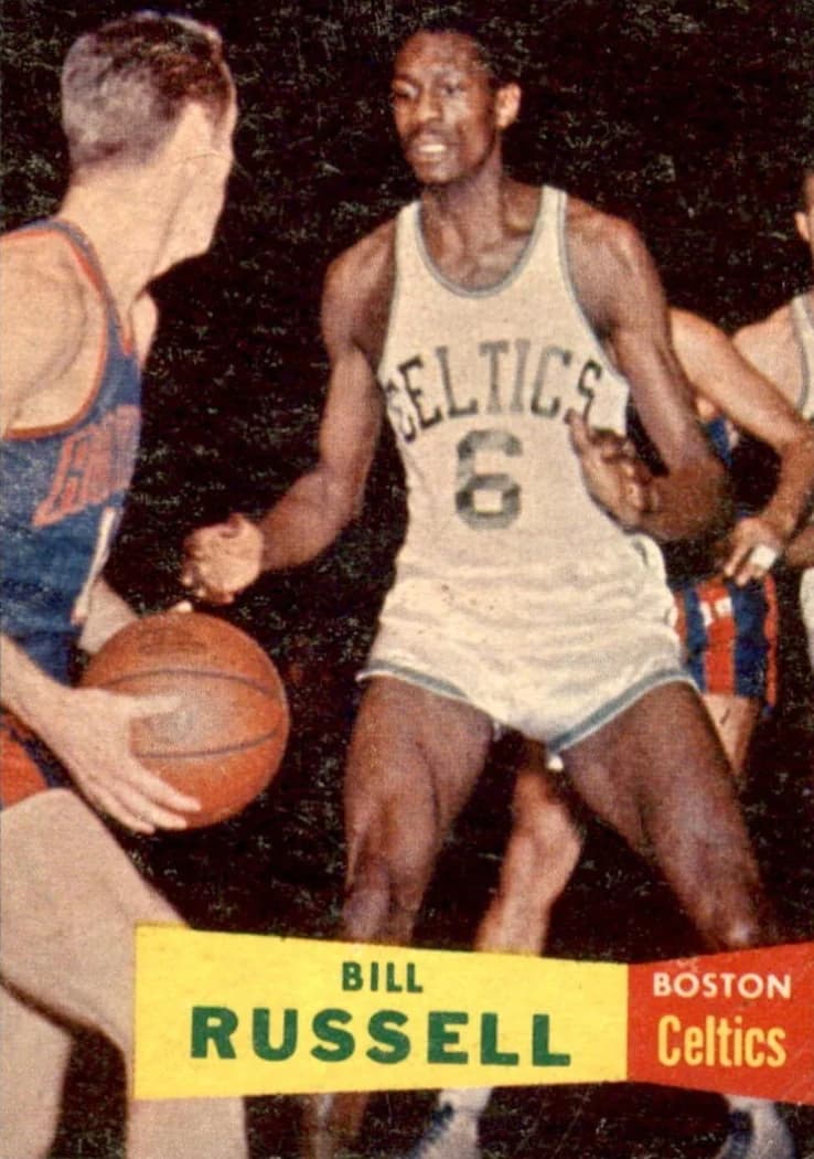 1957-58 Topps Bill Russell #77 card front