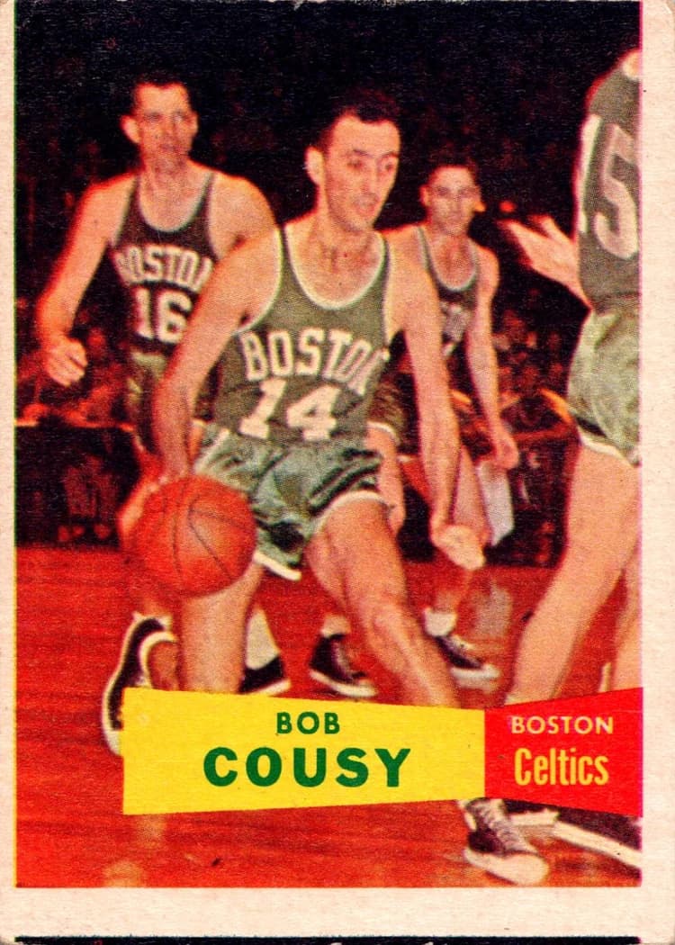 1957-58 Topps Bob Cousy #17 card front