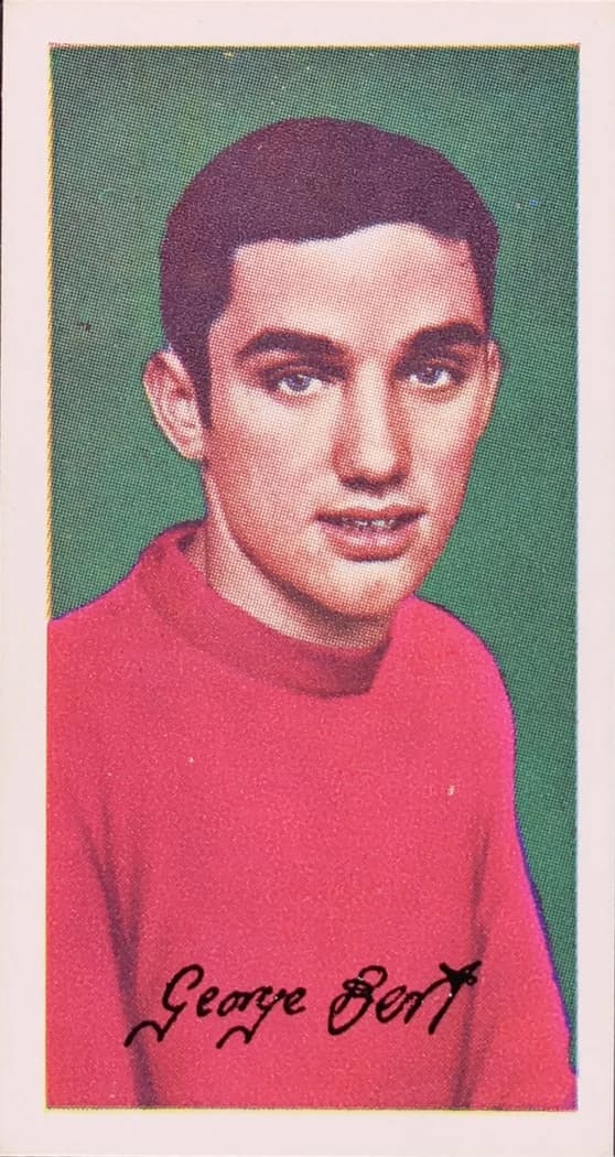 1964 Barratt & Co. Famous Footballers Series A.12 George Best #29 card front