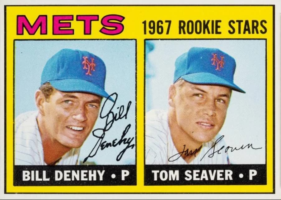 1967 Topps Mets Rookie Stars #581 (Bill Denehy, Tom Seaver) card front
