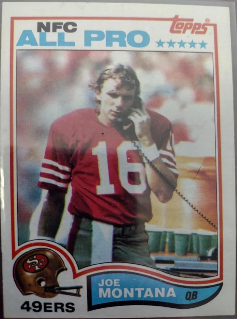 1982 Topps Joe Montana #488 card front