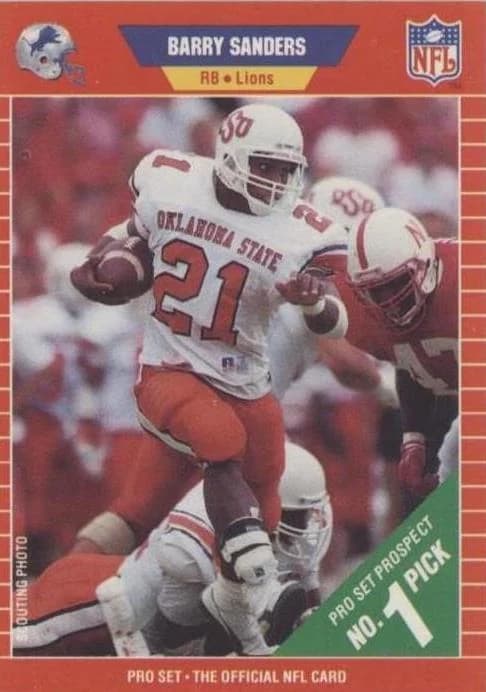 1989 Pro Set Barry Sanders #494 card front