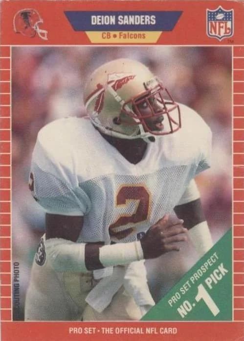 1989 Pro Set Deion Sanders #486 card front