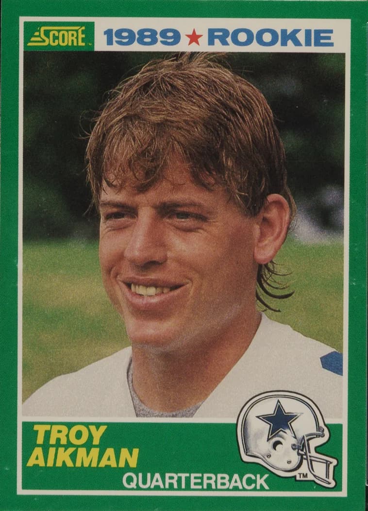 1989 Score Troy Aikman #270 card front