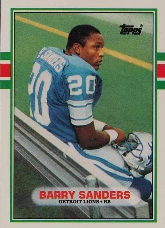 1989 Topps Traded Barry Sanders #83T card front