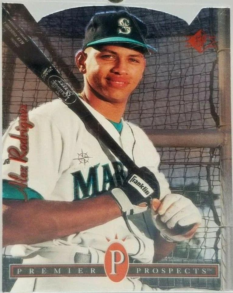 1994 SP Alex Rodriguez #15 Die Cut card front