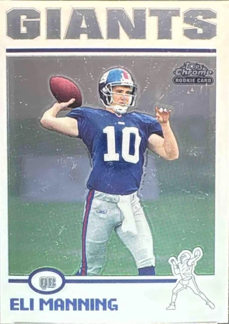 2004 Topps Chrome Eli Manning #205 card front