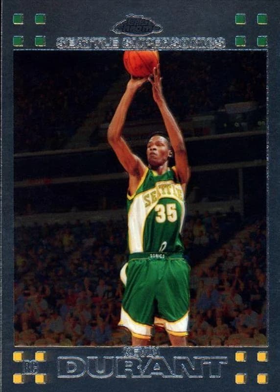 2007-08 Topps Chrome Kevin Durant #131 card front