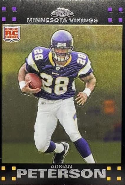 2007 Topps Chrome Adrian Peterson #TC181 card front