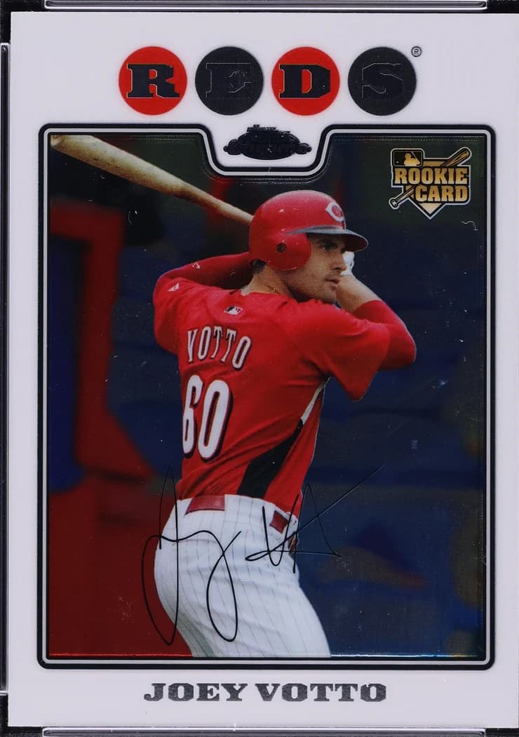 2008 Topps Chrome Joey Votto #196 card front