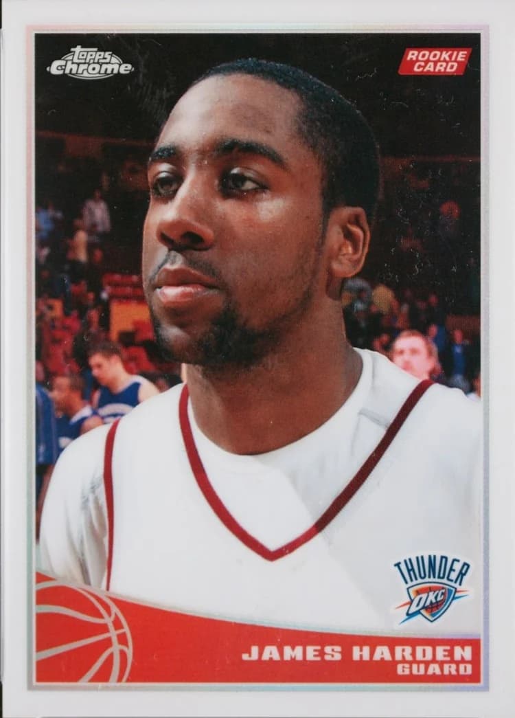 2009-10 Topps Chrome Refractor James Harden #99 /500 card front
