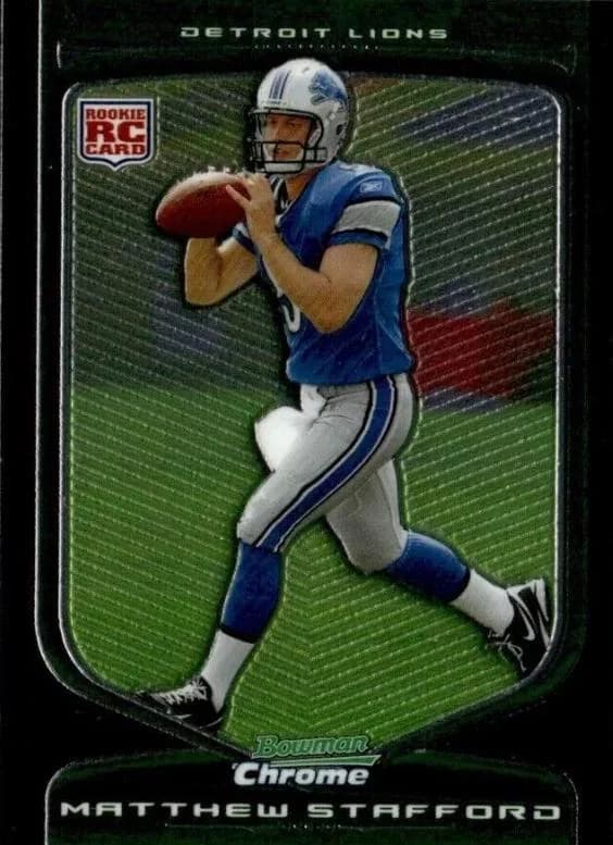 2009 Bowman Chrome Matthew Stafford #111 card front