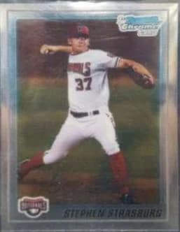 2010 Bowman Chrome Prospects Stephen Strasburg #BCP1 card front