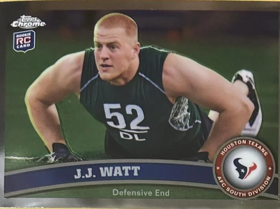 2011 Topps Chrome J.J. Watt #104 card front