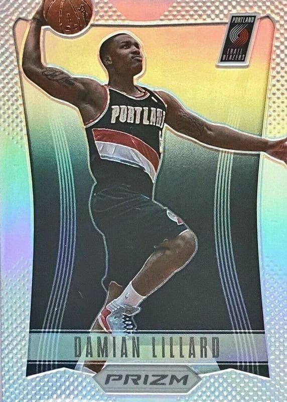 2012-13 Panini Prizm Damian Lillard Silver Prizm #245 card front
