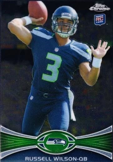 2012 Topps Chrome Russell Wilson #40 card front
