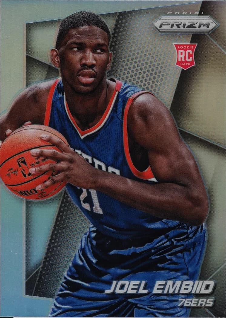 2014-15 Panini Prizm Joel Embiid Silver Prizm #253 card front
