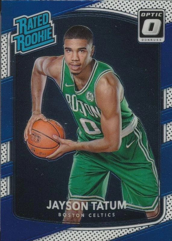 2017-18 Donruss Optic Jayson Tatum Rated Rookie #198 card front