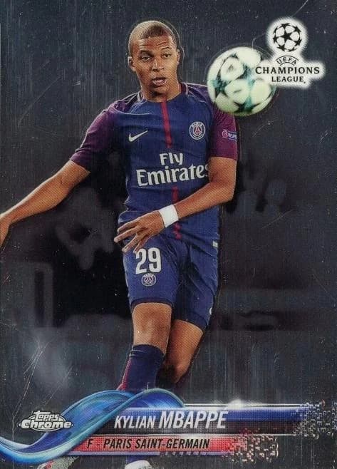 2017-18 Topps Chrome UEFA Champions League Kylian Mbappé #41 card front