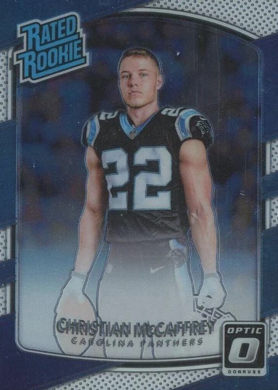 2017 Donruss Optic Christian McCaffrey Rated Rookie #168 card front