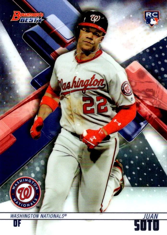 2018 Bowman's Best Juan Soto #29 card front