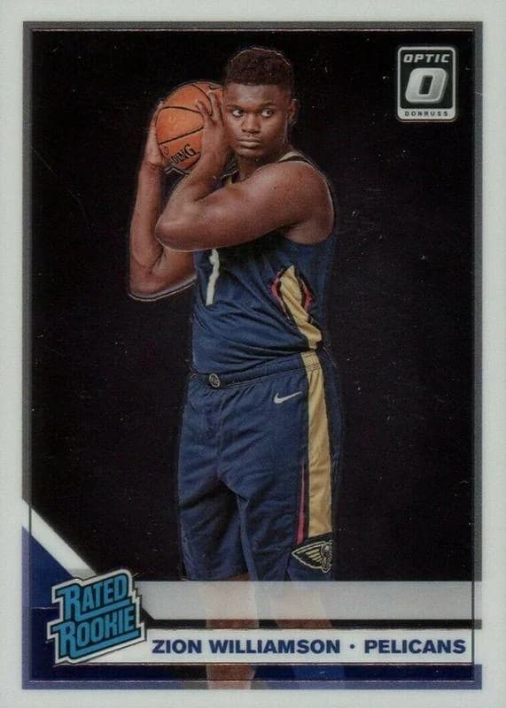 2019-20 Donruss Optic Zion Williamson Rated Rookie #158 card front