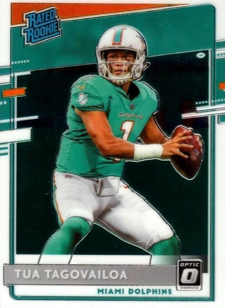 2020 Donruss Optic Tua Tagovailoa Rated Rookie #152 card front