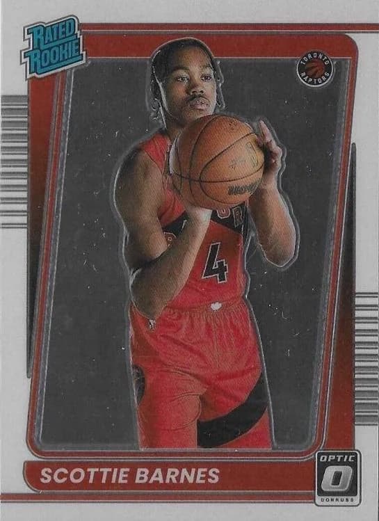2021-22 Donruss Optic Scottie Barnes Rated Rookie #186 card front