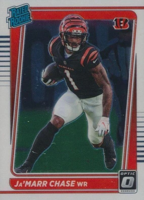2021 Donruss Optic Ja'Marr Chase Rated Rookie #207 card front