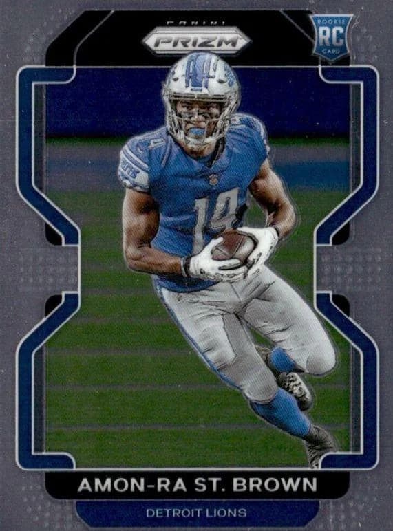 2021 Panini Prizm Amon-Ra St. Brown #358 card front