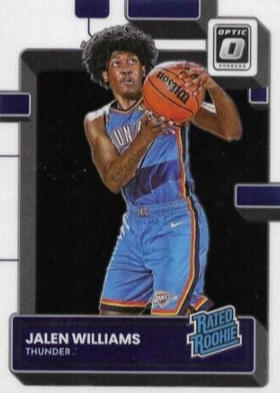 2022-23 Donruss Optic Jalen Williams Rated Rookie #235 card front