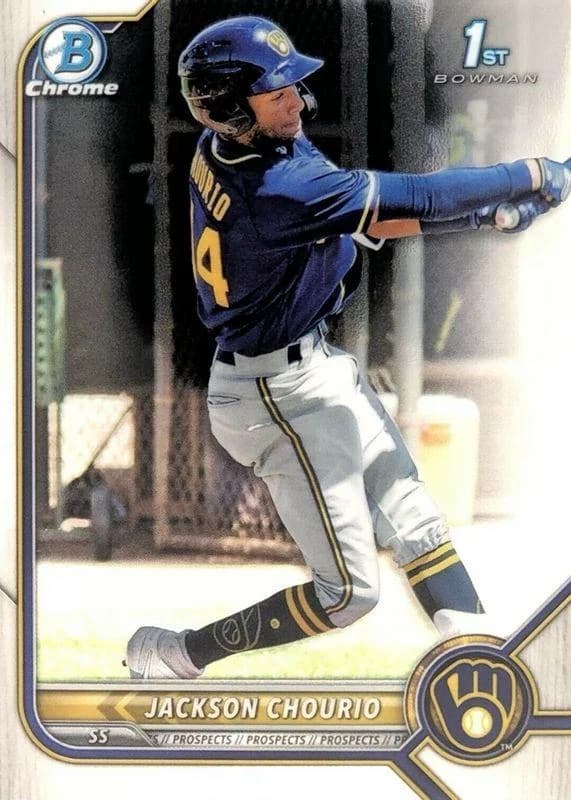 2022 Bowman Chrome Prospects Jackson Chourio #BCP-79 card front