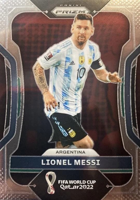 2022 Panini Prizm World Cup Lionel Messi #7 card front