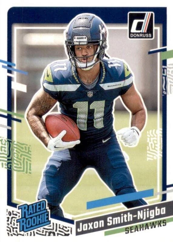 2023 Donruss Jaxon Smith-Njigba Rated Rookie #390 card front