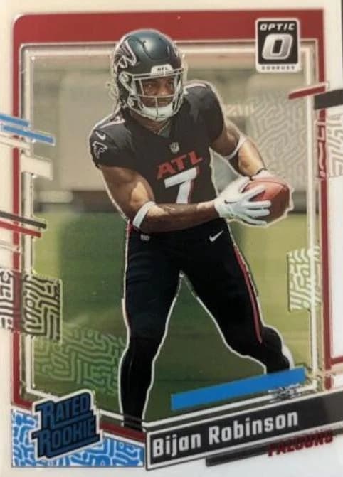 2023 Donruss Optic Bijan Robinson Rated Rookie #206 card front