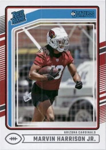 2024 Donruss Marvin Harrison Jr. Rated Rookie #393 card front