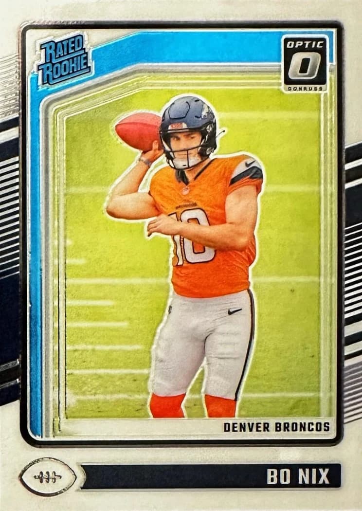 2024 Donruss Optic Bo Nix Rated Rookie #209 card front