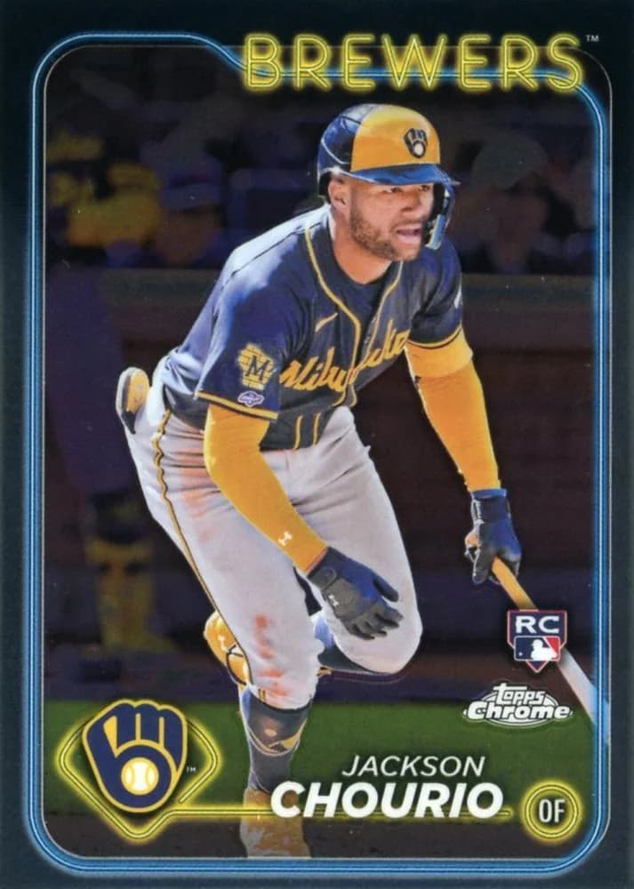 2024 Topps Chrome Jackson Chourio #161 card front