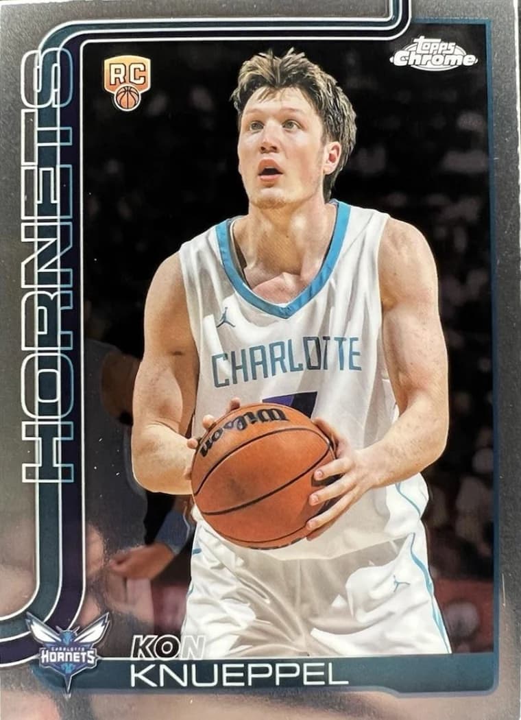 2025-26 Topps Chrome Kon Knueppel #254 card front