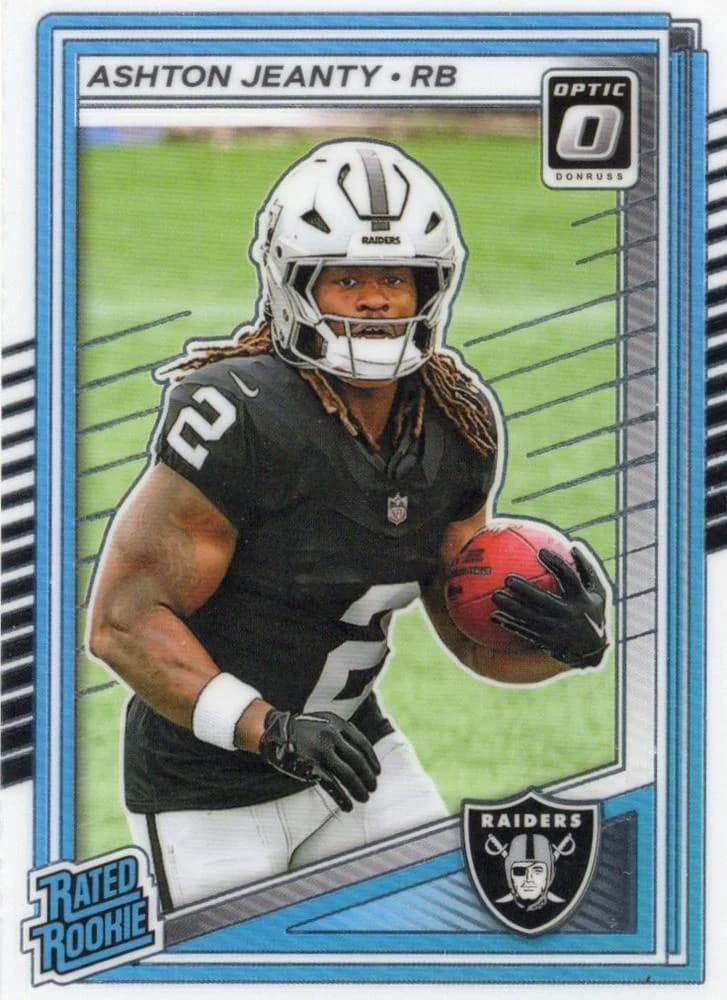 2025 Donruss Optic Ashton Jeanty Rated Rookie #202 card front