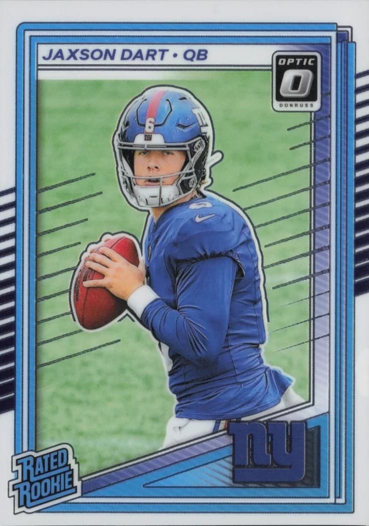 2025 Donruss Optic Jaxson Dart Rated Rookie #273 card front