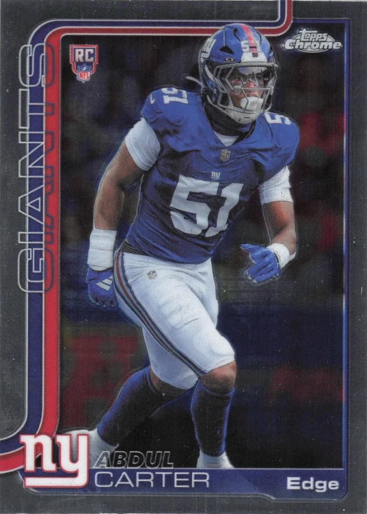 2025 Topps Chrome Abdul Carter #350 card front