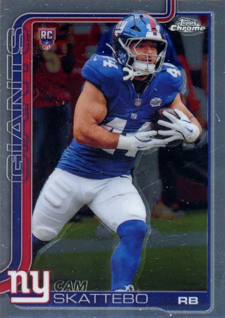 2025 Topps Chrome Cam Skattebo #331 card front