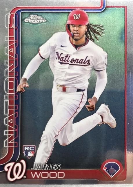 2025 Topps Chrome James Wood #132 card front