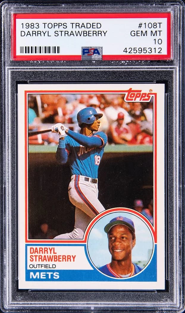 1983 Topps Traded Darryl Strawberry #108T card front