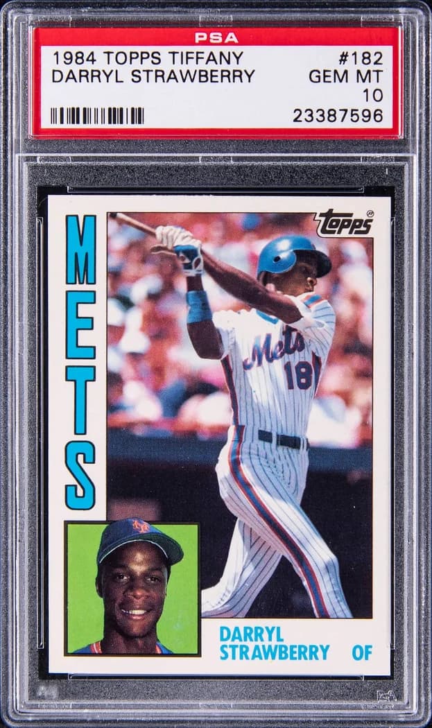 1984 Topps Tiffany Darryl Strawberry #182 card front