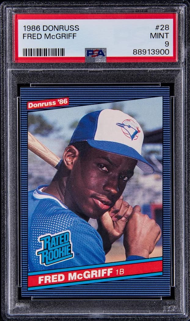 1986 Donruss Fred McGriff #28 card front