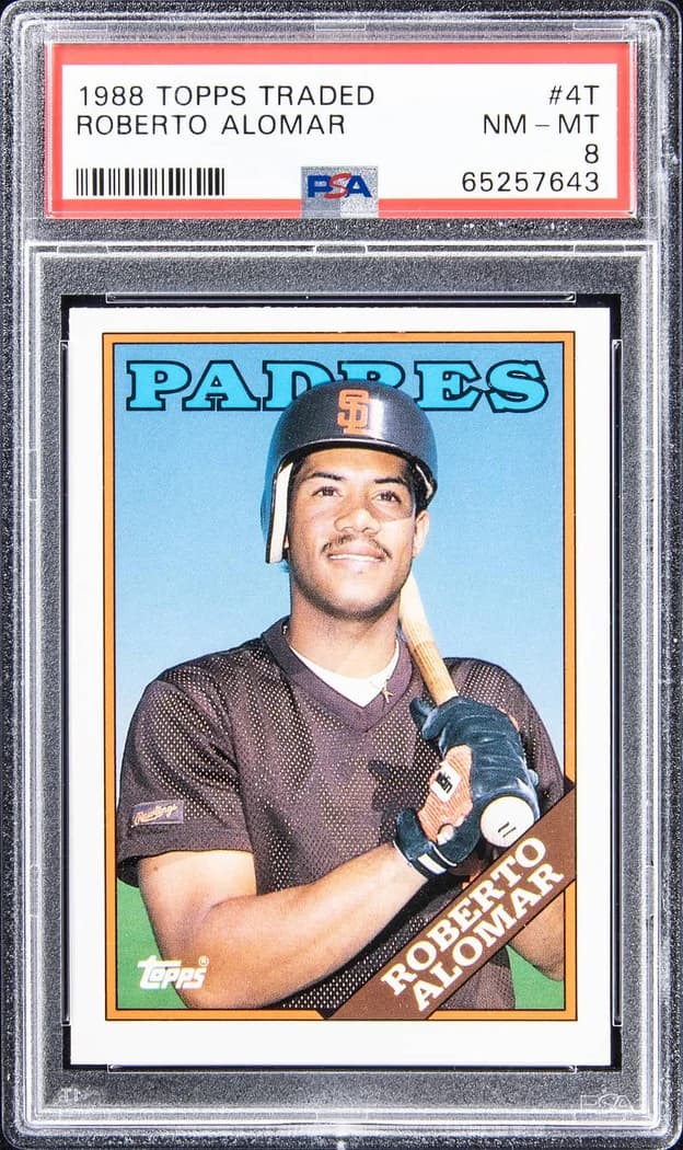 1988 Topps Traded Roberto Alomar #4T card front